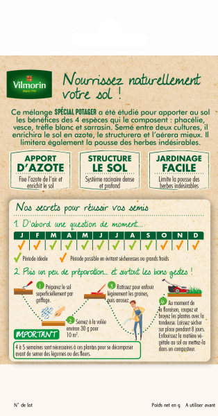 Plantes utiles - Les plantes utiles Mélange Potager - BIO - Petit Modèle - MEDIA_PACKAGING_VERSO